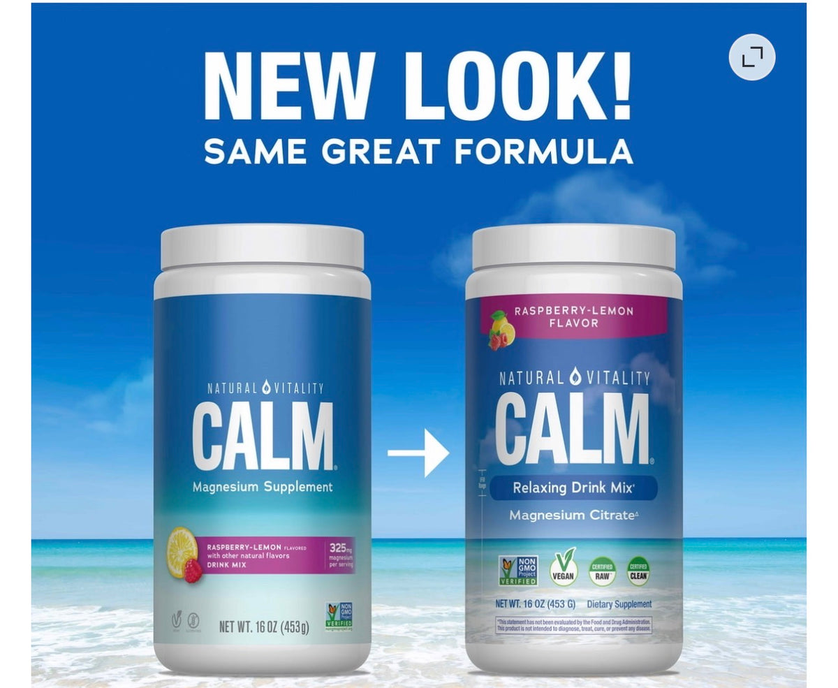 Natural Vitality CALM new look packaging