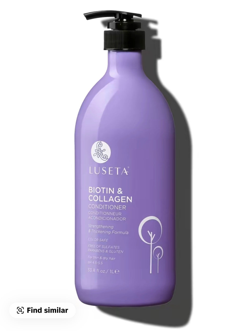 Luseta Biotin & Collagen Conditioner 33.8 fl oz front view