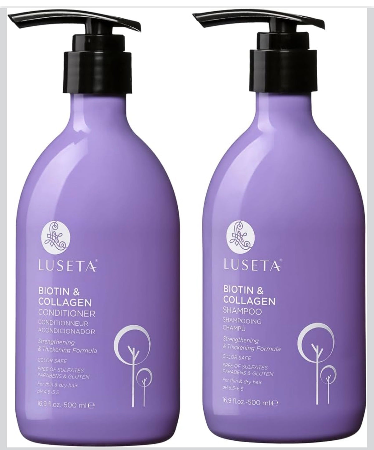 Luseta Biotin & Collagen Shampoo and Conditioner set