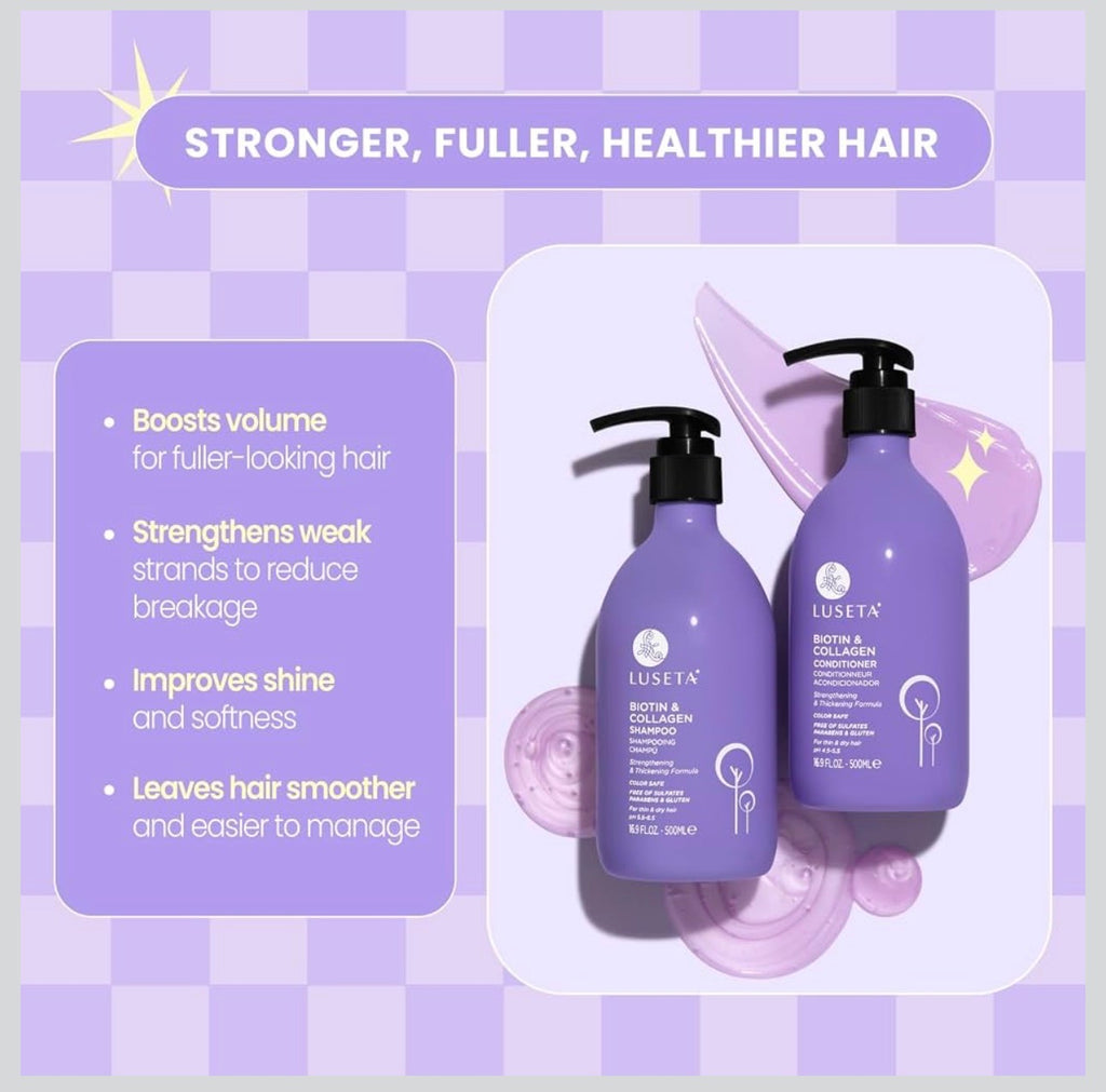 Luseta Biotin & Collagen hair care set