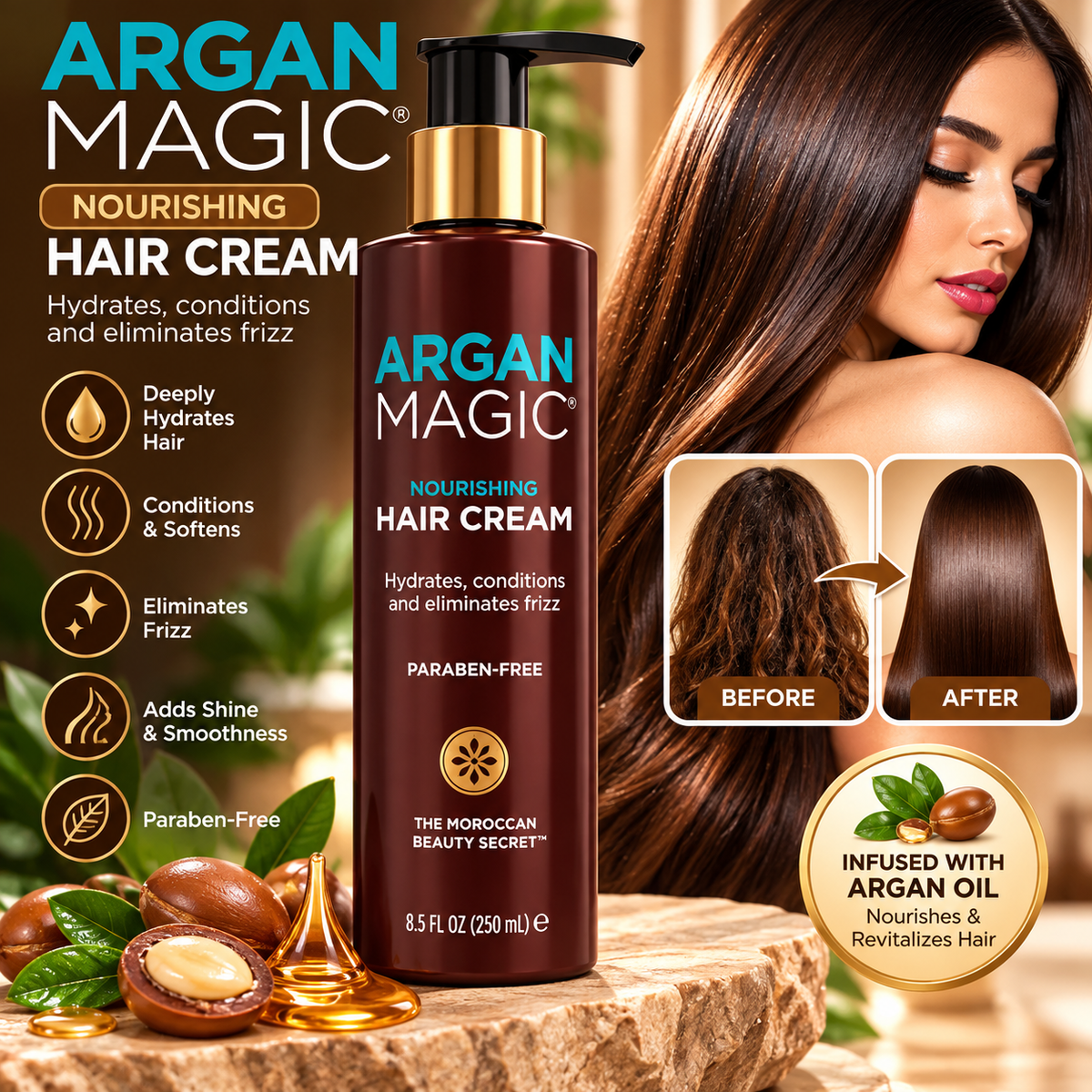 Argan Magic Nourishing Hair Cream 250 mL