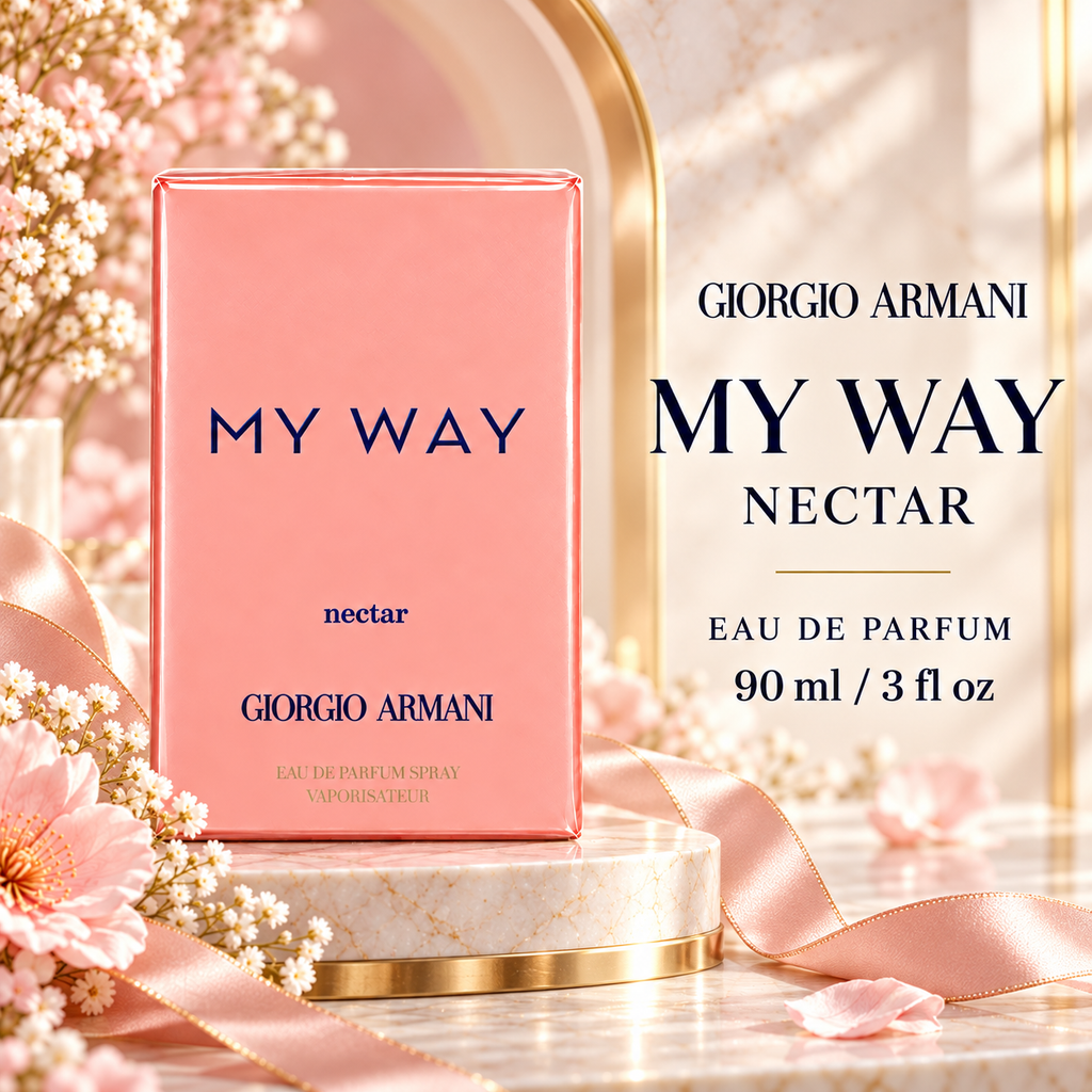 My Way Nectar 90 ml – pink and gold presentation