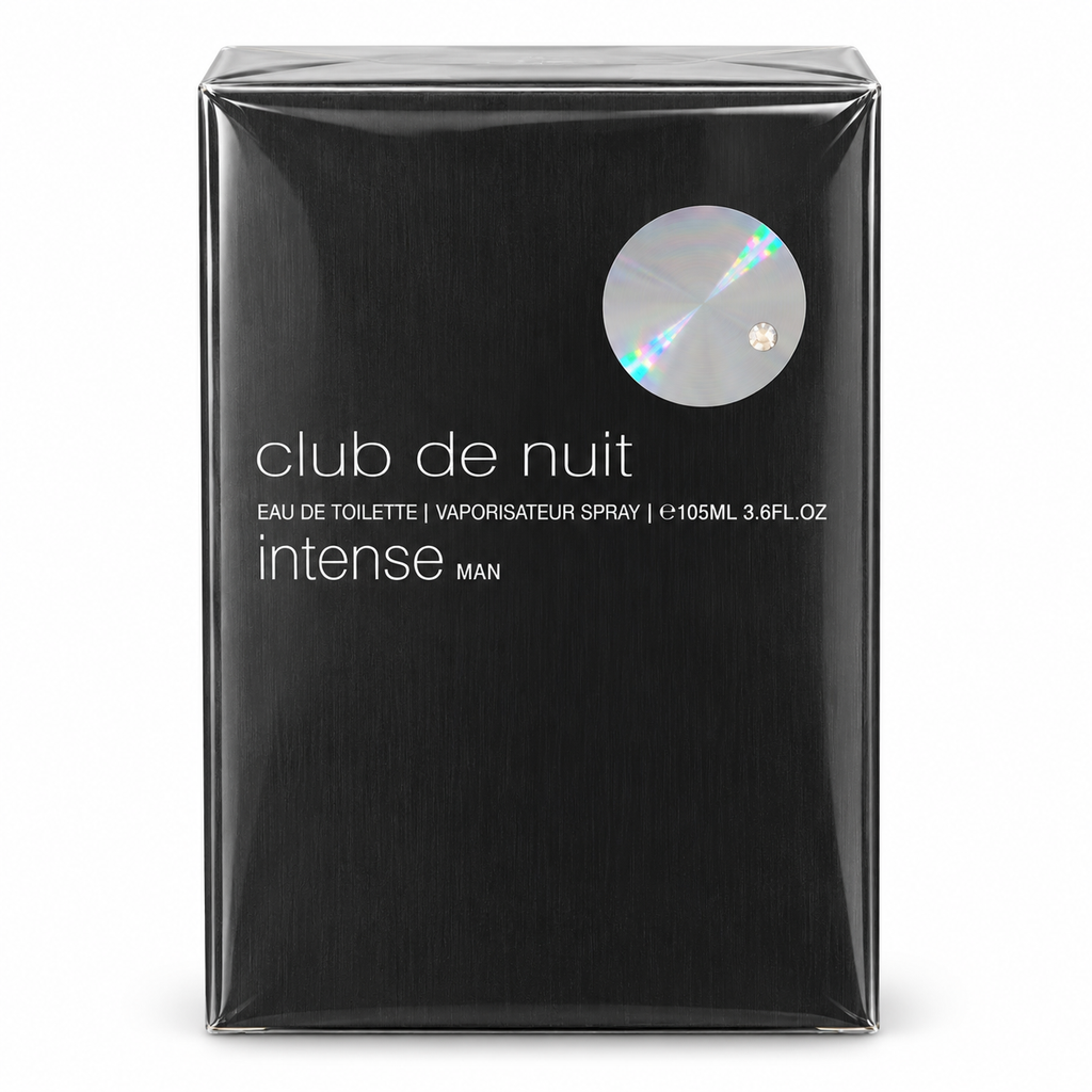Club de Nuit Intense Man Eau de Toilette 105 ml – front of sealed box
