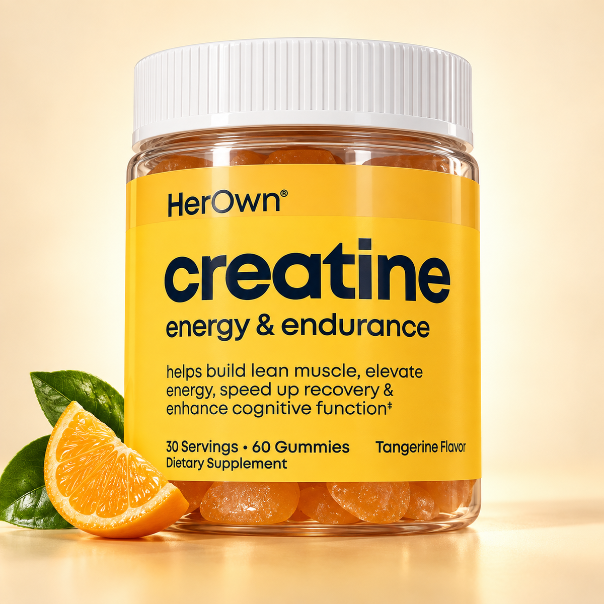 HerOwn Creatine Tangerine Flavor 60 Gummies