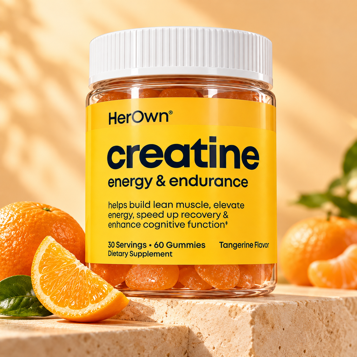 HerOwn Creatine Tangerine Flavor 60 Gummies