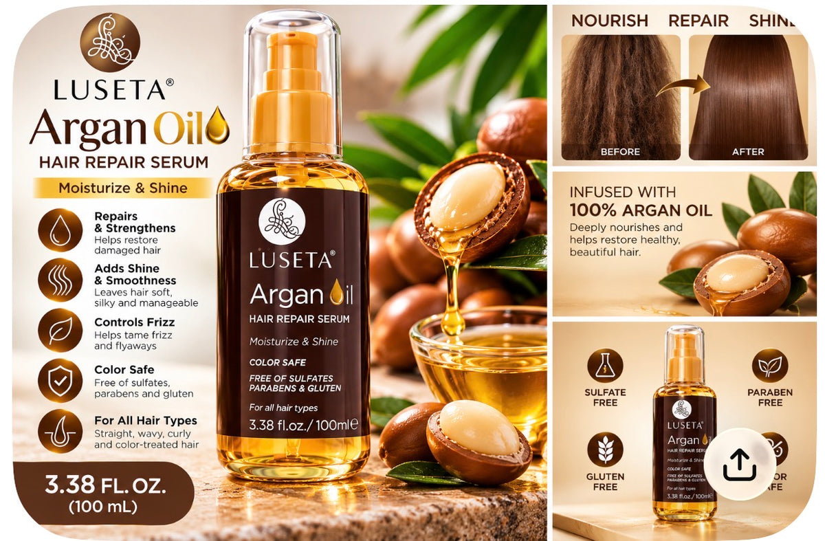 Luseta Argan Oil Hair Repair Serum details