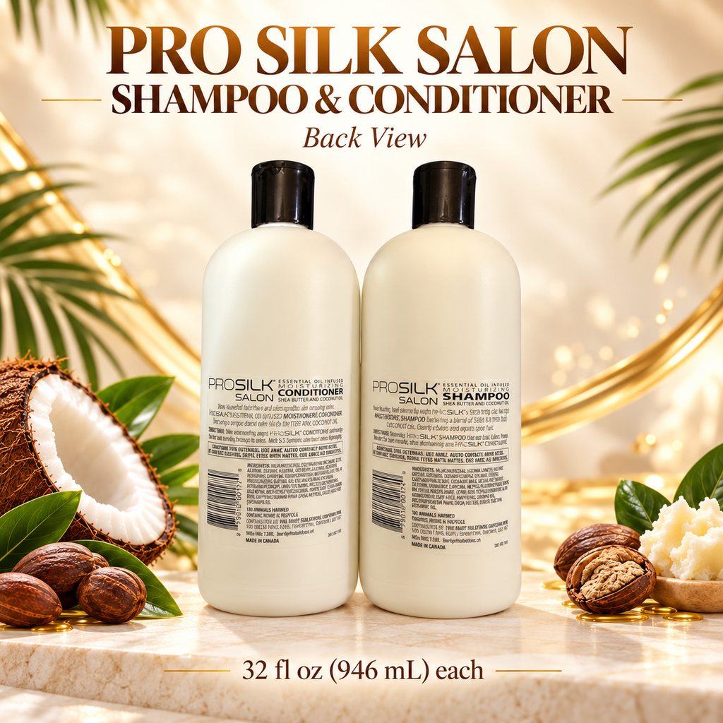 Pro Silk Salon bottles back view